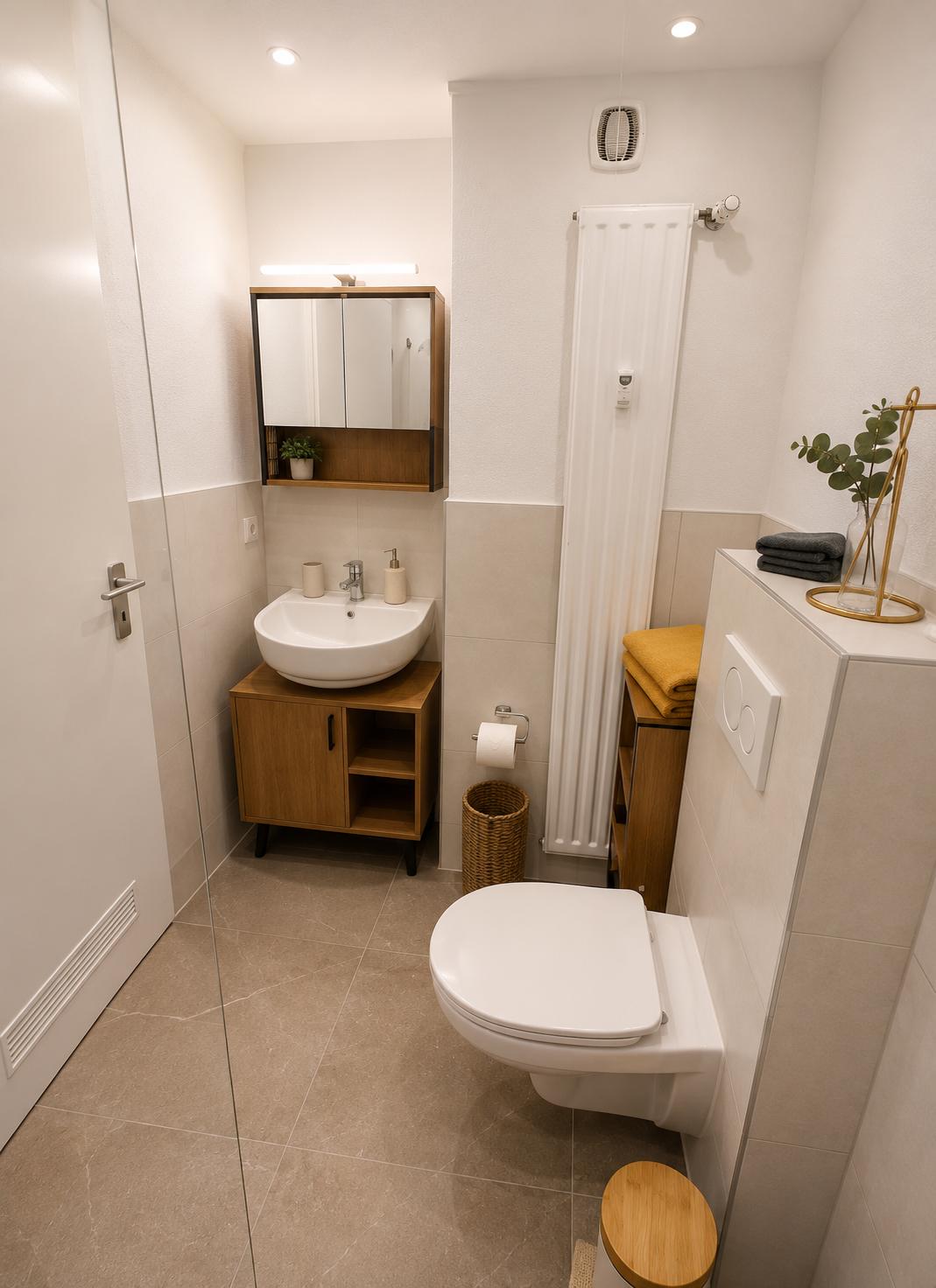 Ferienwohnung Aggelina – Badezimmer