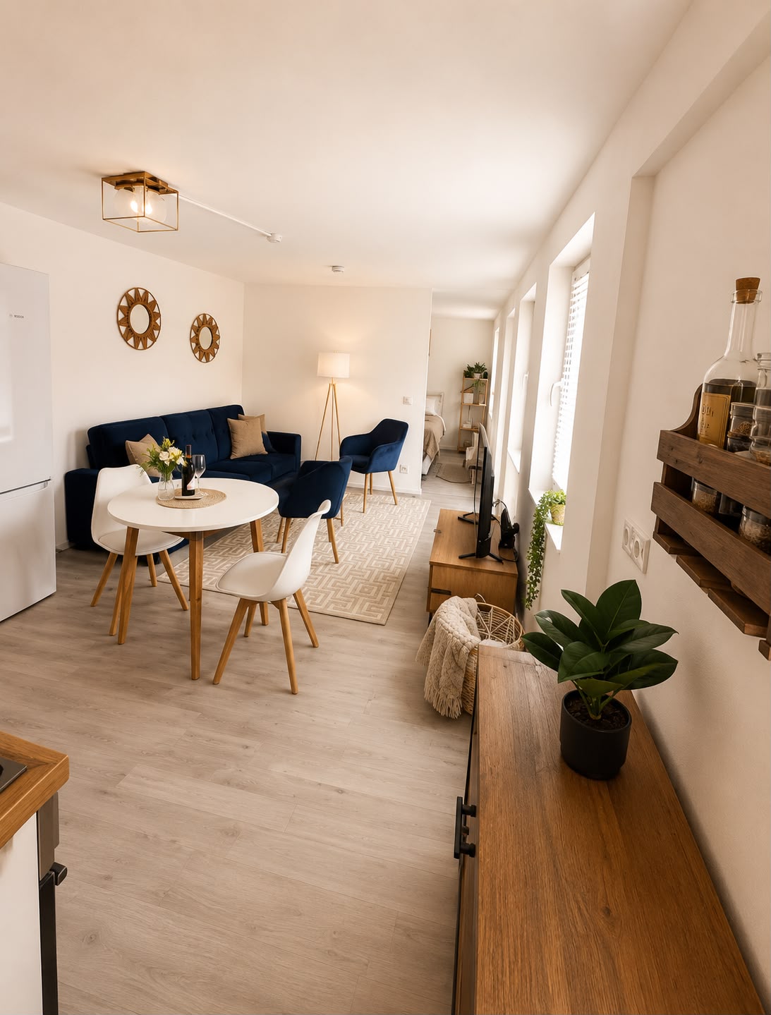 Ferienwohnung Niki – Wohn- und Essbereich