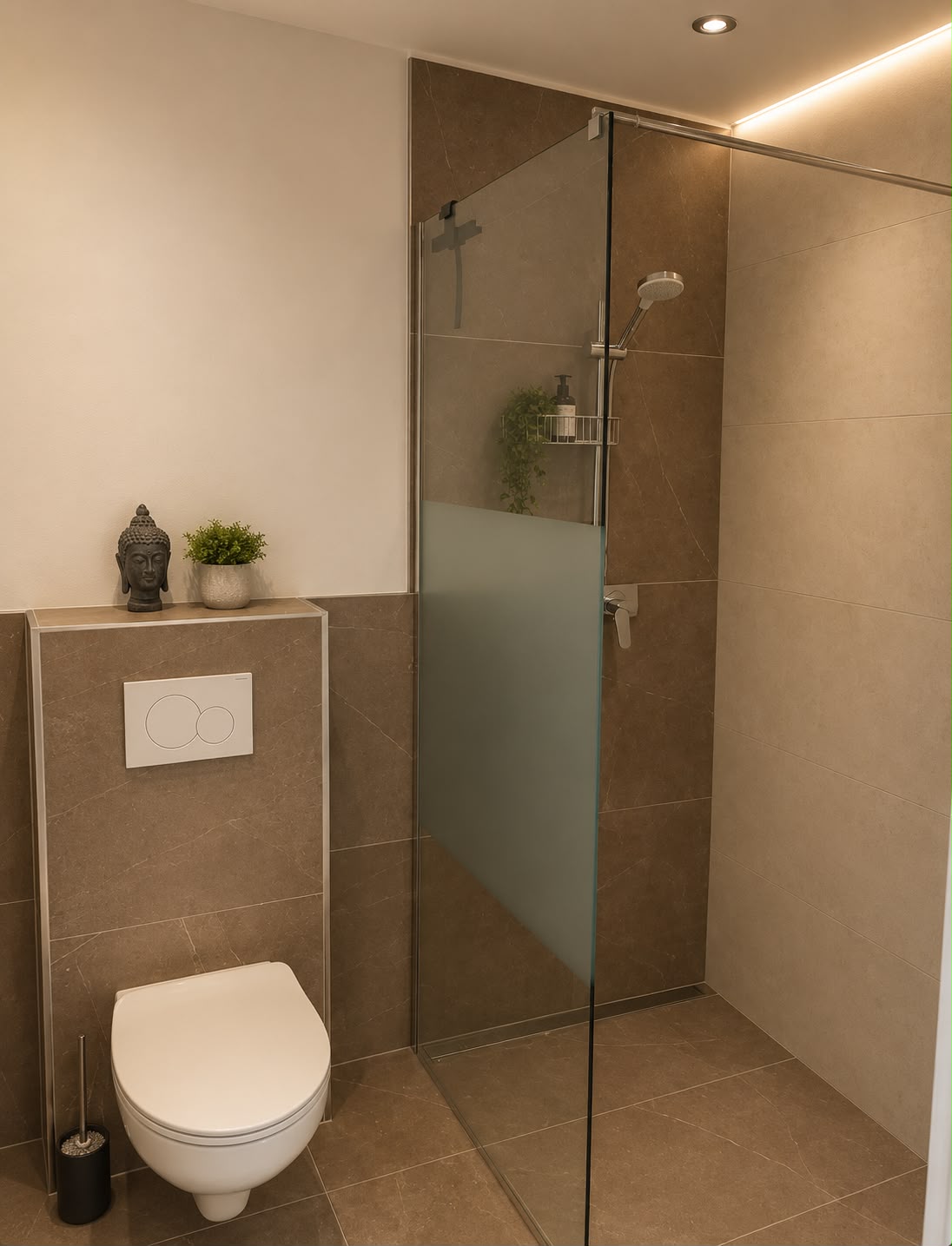 Ferienwohnung Tania – Badezimmer mit Dusche